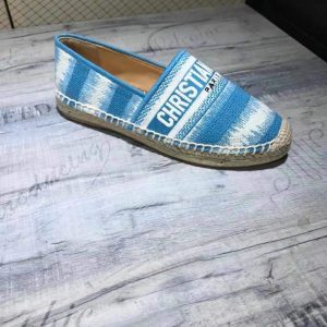 Dior KDB585 Dior Granville Espadrille Shoes Blue - luxibagsmall