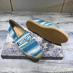 Dior KDB585 Dior Granville Espadrille Shoes Blue - luxibagsmall