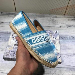 Dior KDB585 Dior Granville Espadrille Shoes Blue - luxibagsmall