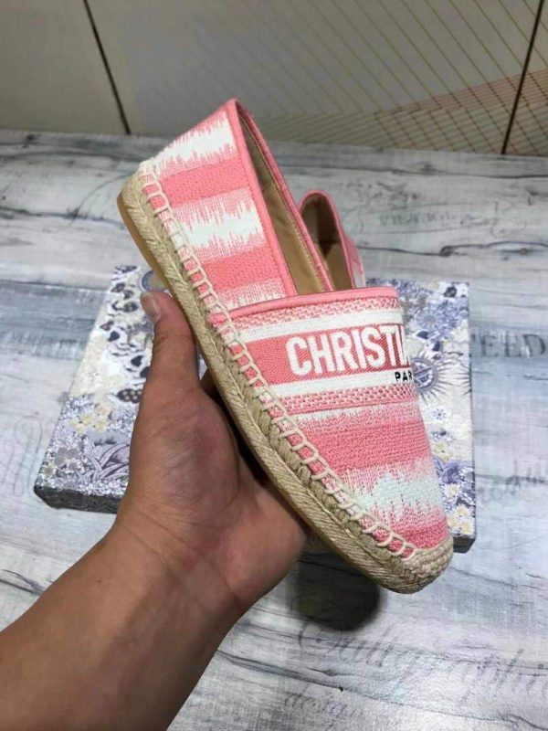 Dior KDB585 Dior Granville Espadrille Shoes Pink - luxibagsmall