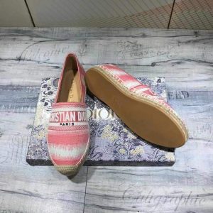 Dior KDB585 Dior Granville Espadrille Shoes Pink - luxibagsmall