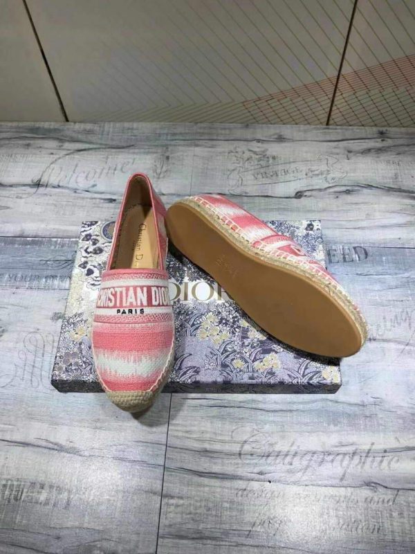 Dior KDB585 Dior Granville Espadrille Shoes Pink - luxibagsmall