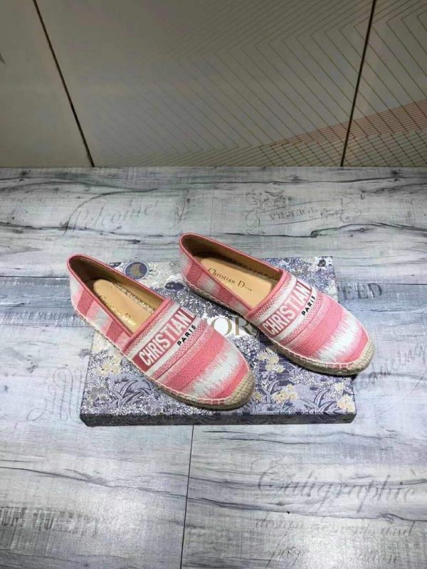 Dior KDB585 Dior Granville Espadrille Shoes Pink - luxibagsmall