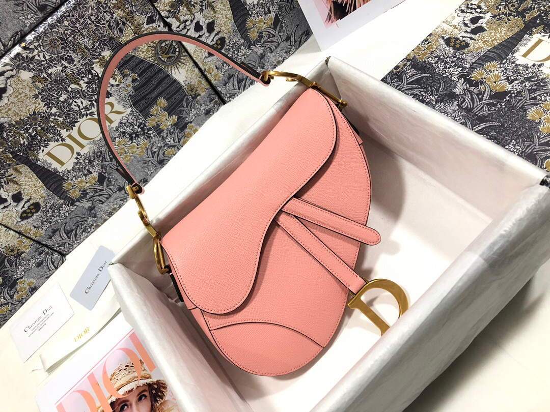 Dior M0446 Dior Saddle Bag M0447 Pink Goatskin - shop2bag