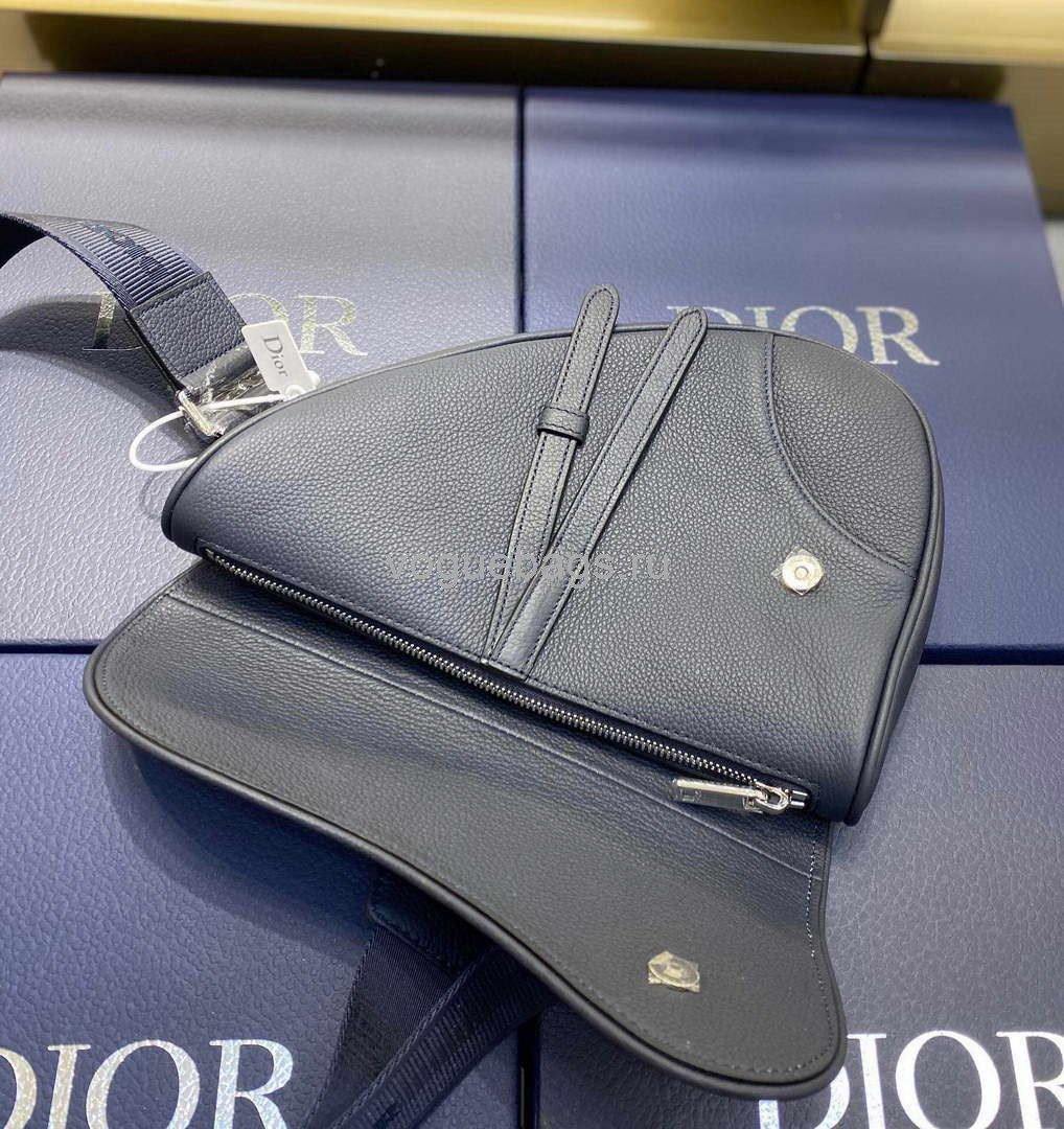 Dior M0446 Saddle Bag Dior Navy blue Calfskin Bag - Voguebags