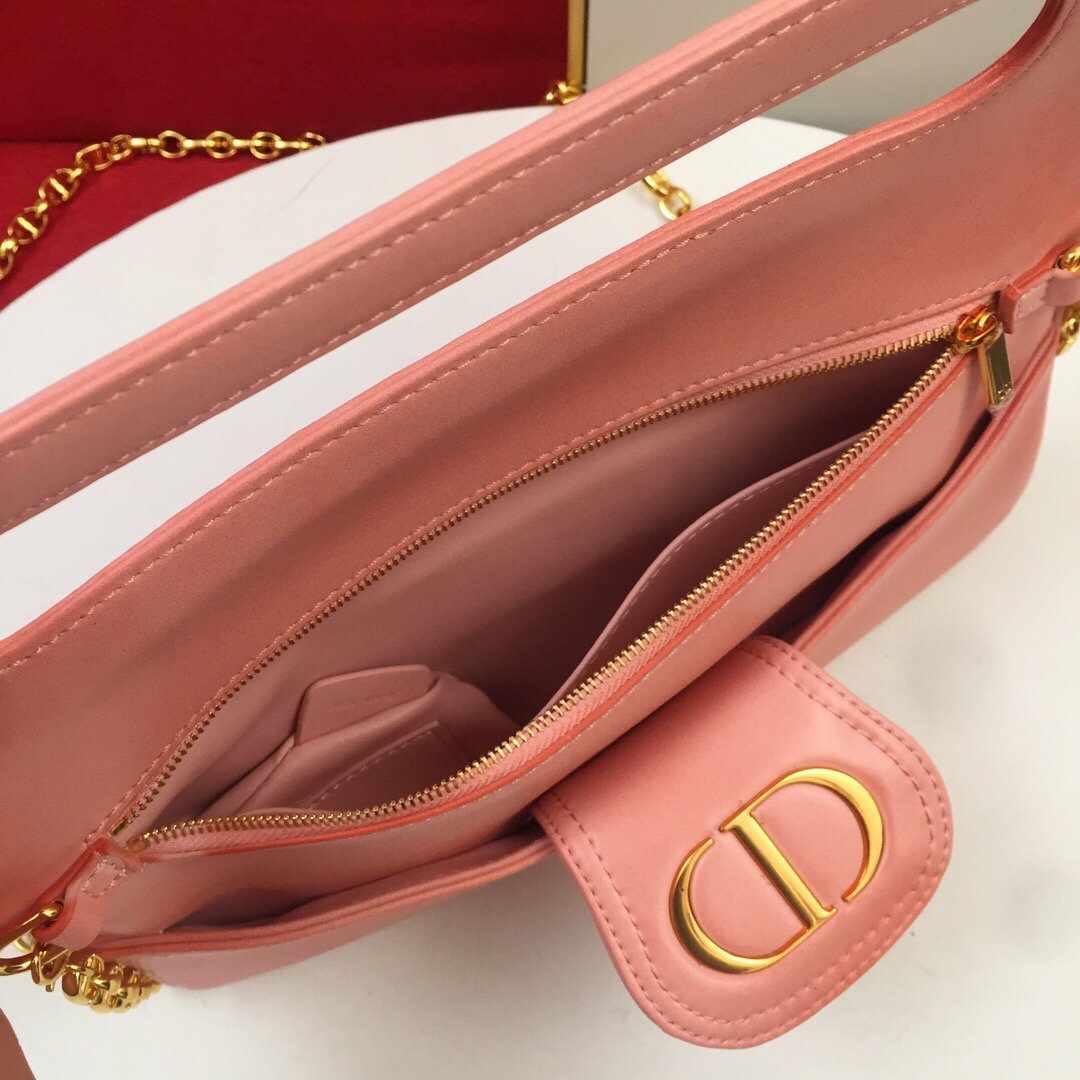 Dior M8641 Medium Diordouble Bag Pink - luxibagsmall