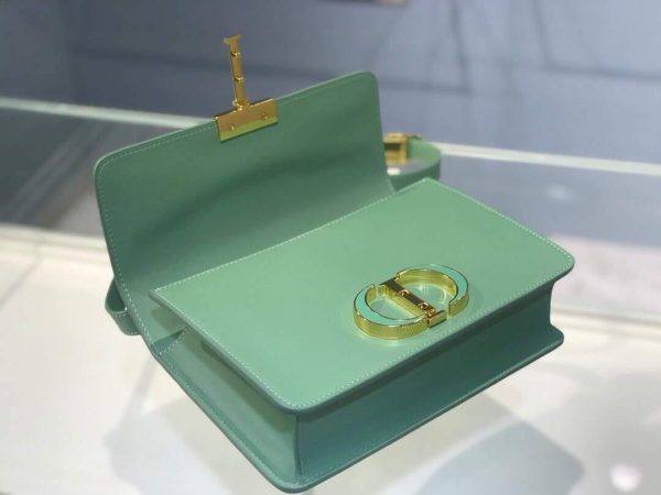 Dior M9204 Dior 30 Montaigne Box Bag Green Box Calfskin - Voguebags