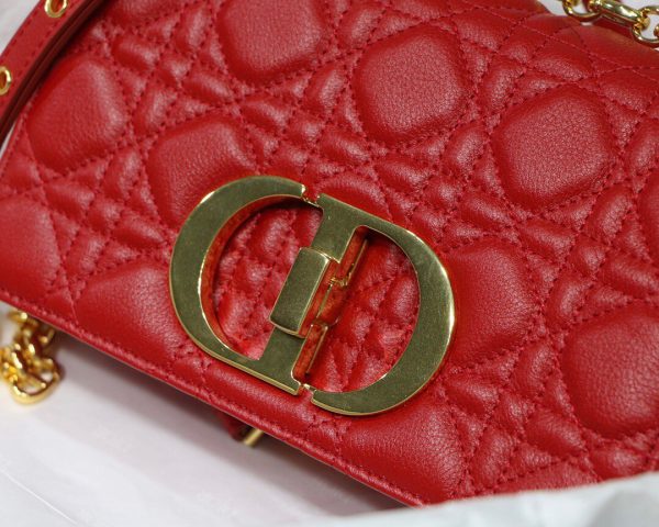 Dior M9241 Dior Small Dior Caro Bag Red - luxibagsmall