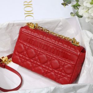 Dior M9241 Dior Small Dior Caro Bag Red - luxibagsmall