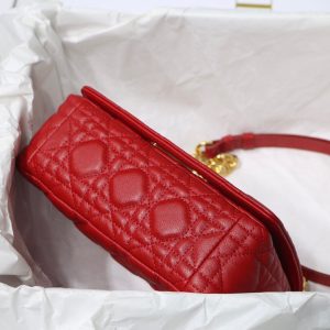 Dior M9241 Dior Small Dior Caro Bag Red - luxibagsmall