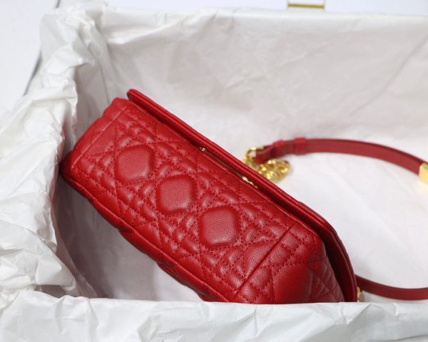 Dior M9241 Dior Small Dior Caro Bag Red - luxibagsmall