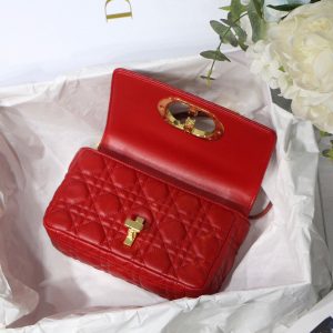 Dior M9241 Dior Small Dior Caro Bag Red - luxibagsmall