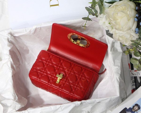 Dior M9241 Dior Small Dior Caro Bag Red - luxibagsmall