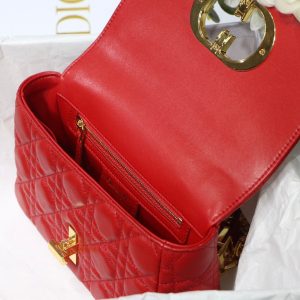 Dior M9241 Dior Small Dior Caro Bag Red - luxibagsmall