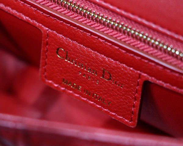 Dior M9241 Dior Small Dior Caro Bag Red - luxibagsmall