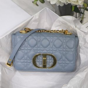 Dior M9241 Dior Small Dior Caro Bag Blue - luxibagsmall