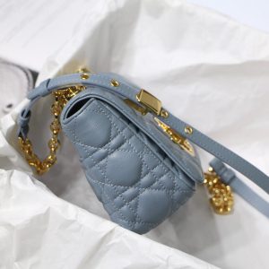 Dior M9241 Dior Small Dior Caro Bag Blue - luxibagsmall