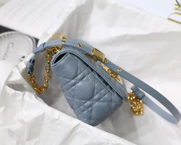 Dior M9241 Dior Small Dior Caro Bag Blue - luxibagsmall