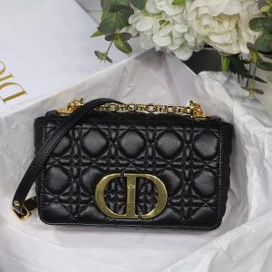 Dior M9241 Dior Small Dior Caro Bag Black - luxibagsmall