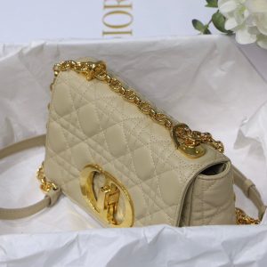 Dior M9241 Dior Small Dior Caro Bag Apricot - luxibagsmall