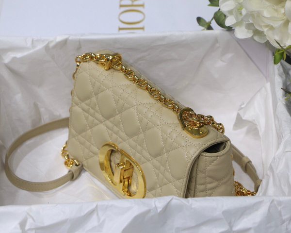 Dior M9241 Dior Small Dior Caro Bag Apricot - luxibagsmall