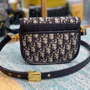 Dior M9317 Dior Bobby Small Crossbody Bag Oblique Jacquard Navy Blue - luxibagsmall