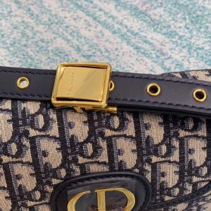 Dior M9317 Dior Bobby Small Crossbody Bag Oblique Jacquard Navy Blue - luxibagsmall