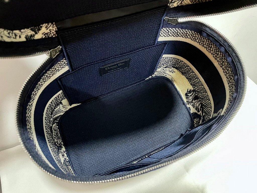 Dior S5480 DiorTravel Vanity Case Bag Navy Blue - Voguebags