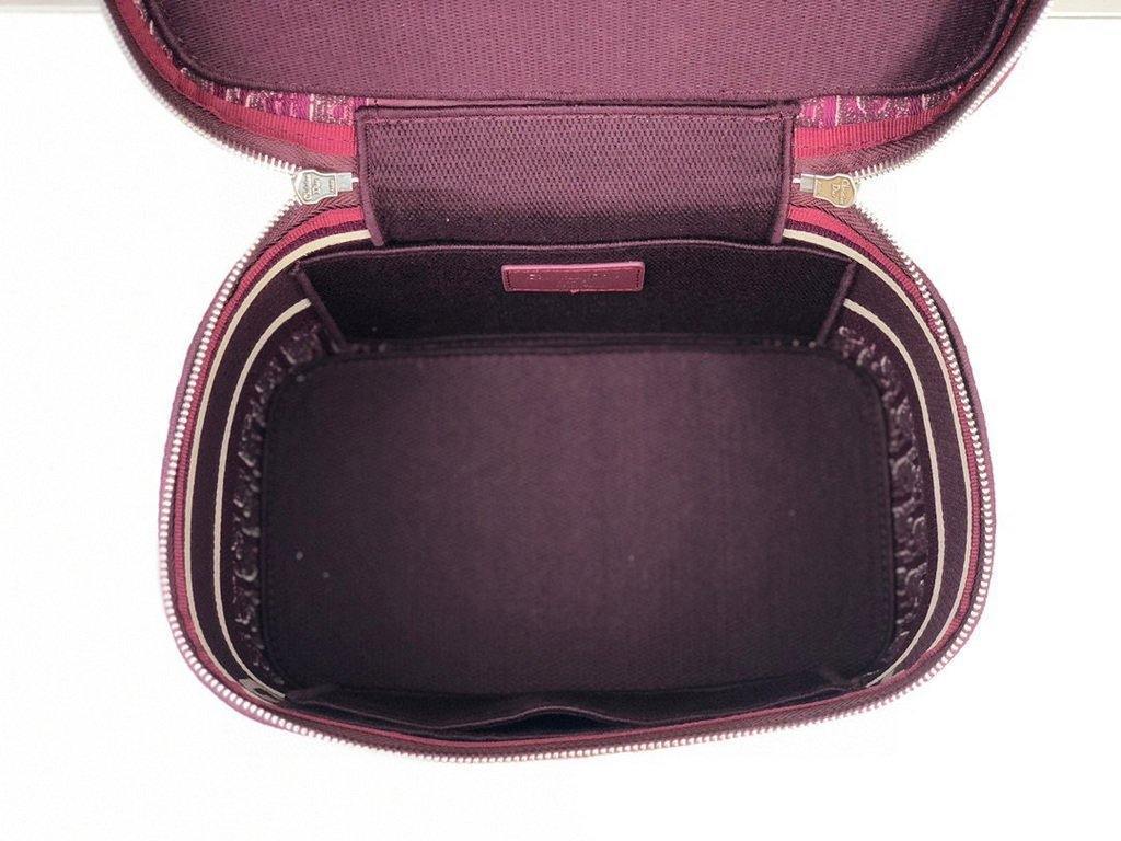 Dior S5480 DiorTravel Vanity Case Bag Wine Red - Voguebags