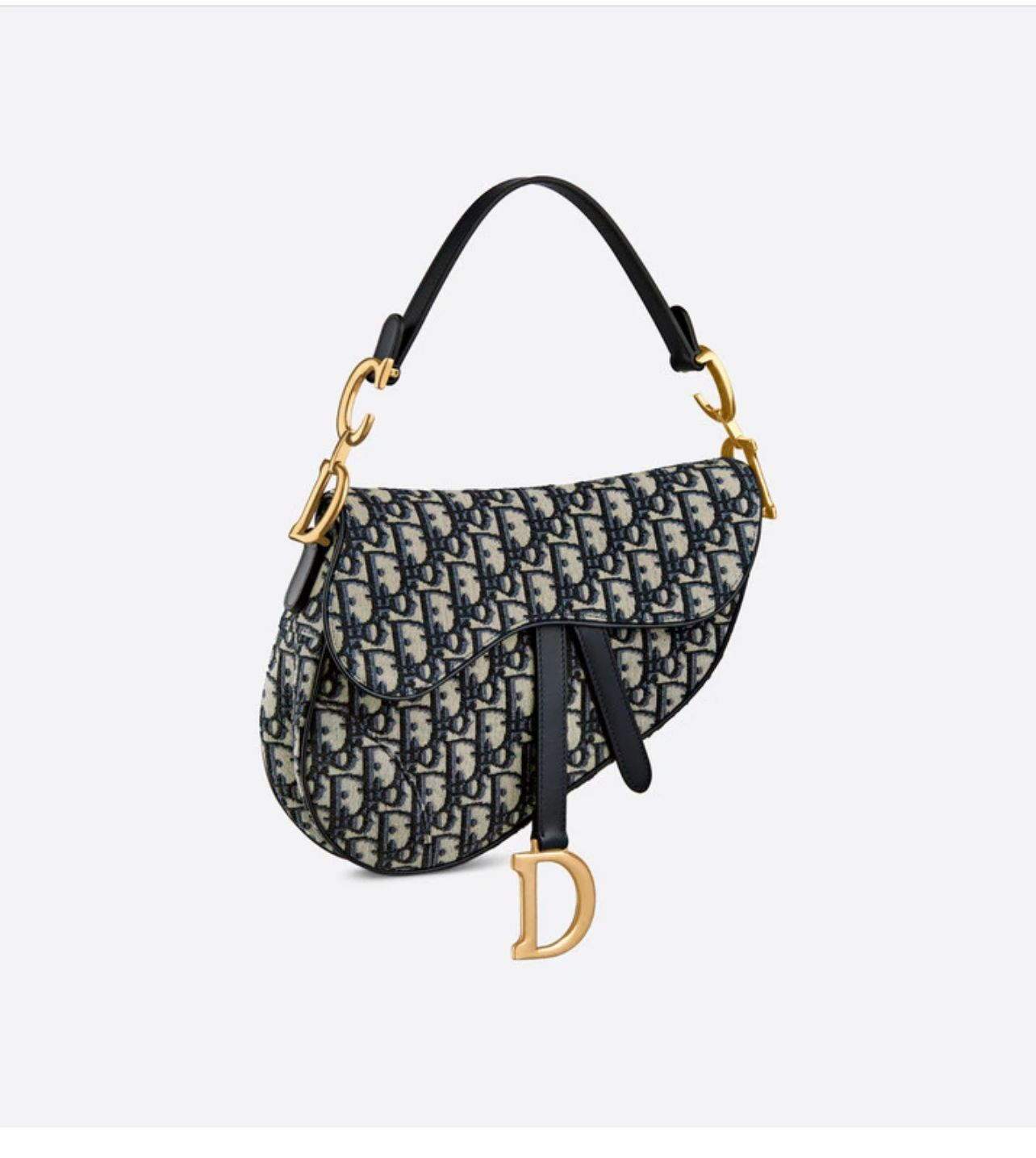 Dior M0446 Saddle Dior Oblique Pouch Belt M928 Navy Blue - luxibagsmall