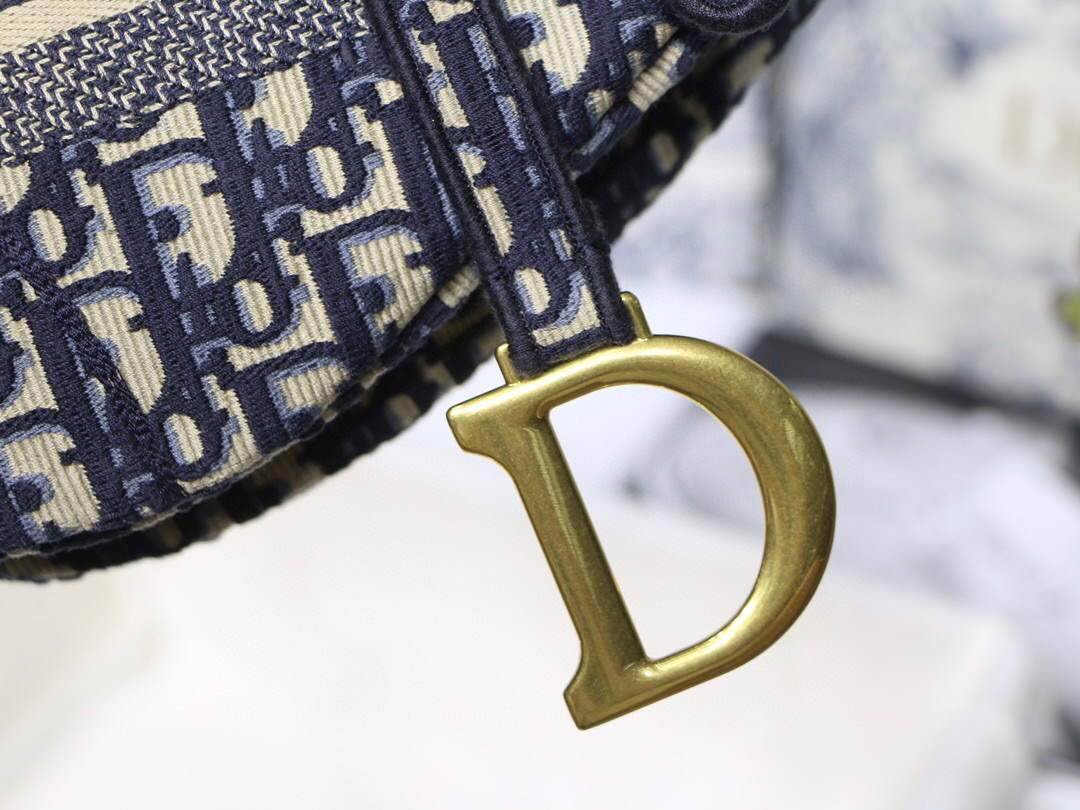 Dior M0446 Saddle Dior Oblique Pouch Belt M928 Navy Blue - luxibagsmall