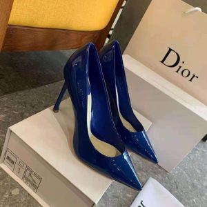 Dior Women's Pump Dior Designer Shoes 81175 Navy Blue - luxibagsmall