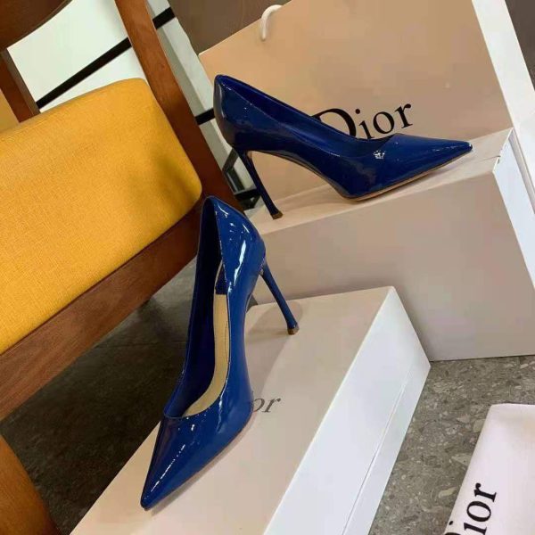 Dior Women's Pump Dior Designer Shoes 81175 Navy Blue - luxibagsmall