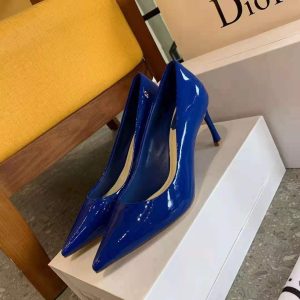 Dior Women's Pump Dior Designer Shoes 81175 Navy Blue - luxibagsmall