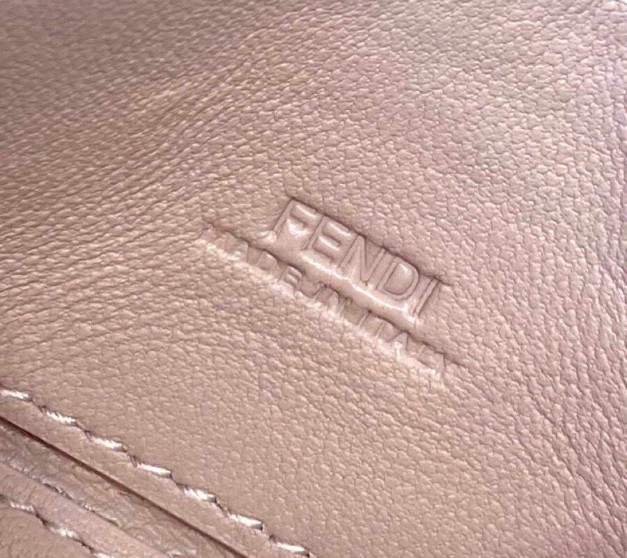 Fendi 7AR844 Nano Baguette Charm Pink Canvas Charm - luxibagsmall