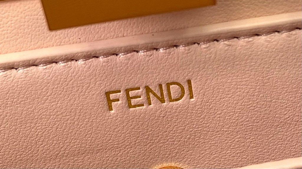 Fendi 8BN323 Peekaboo ISEEU EAST-WEST Apricot Leather 70193S Bag - luxibagsmall