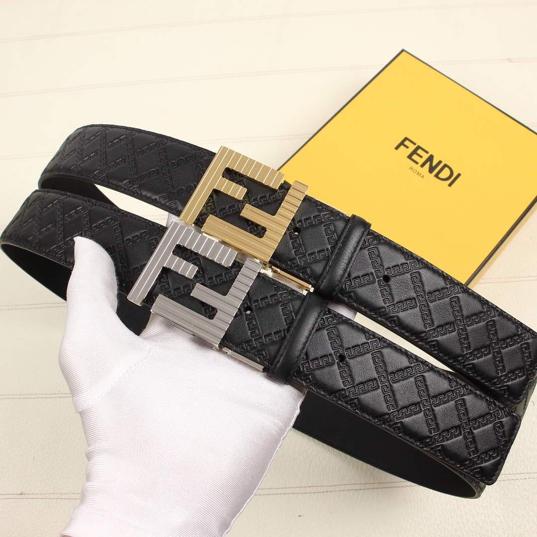 Fendi Belts Designer FF Buckle Leisure Belt Wide 3.8CM AA0477 - luxibagsmall