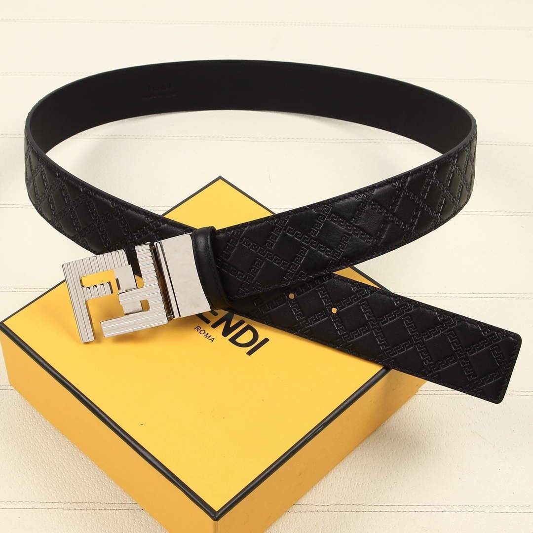 Fendi Belts Designer FF Buckle Leisure Belt Wide 3.8CM AA0477 - luxibagsmall