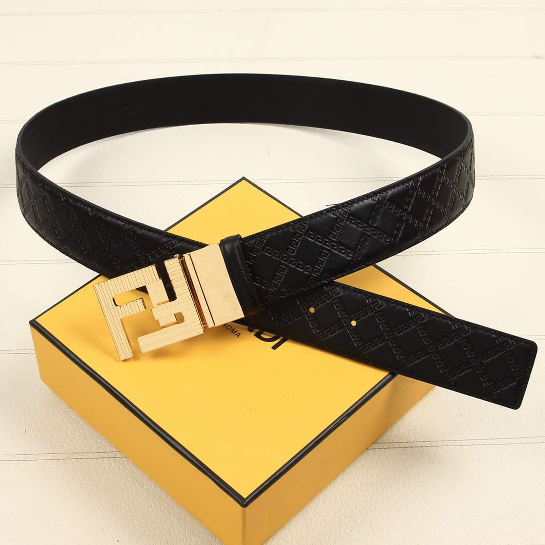 Fendi Belts Designer FF Buckle Leisure Belt Wide 3.8CM AA0477 - luxibagsmall