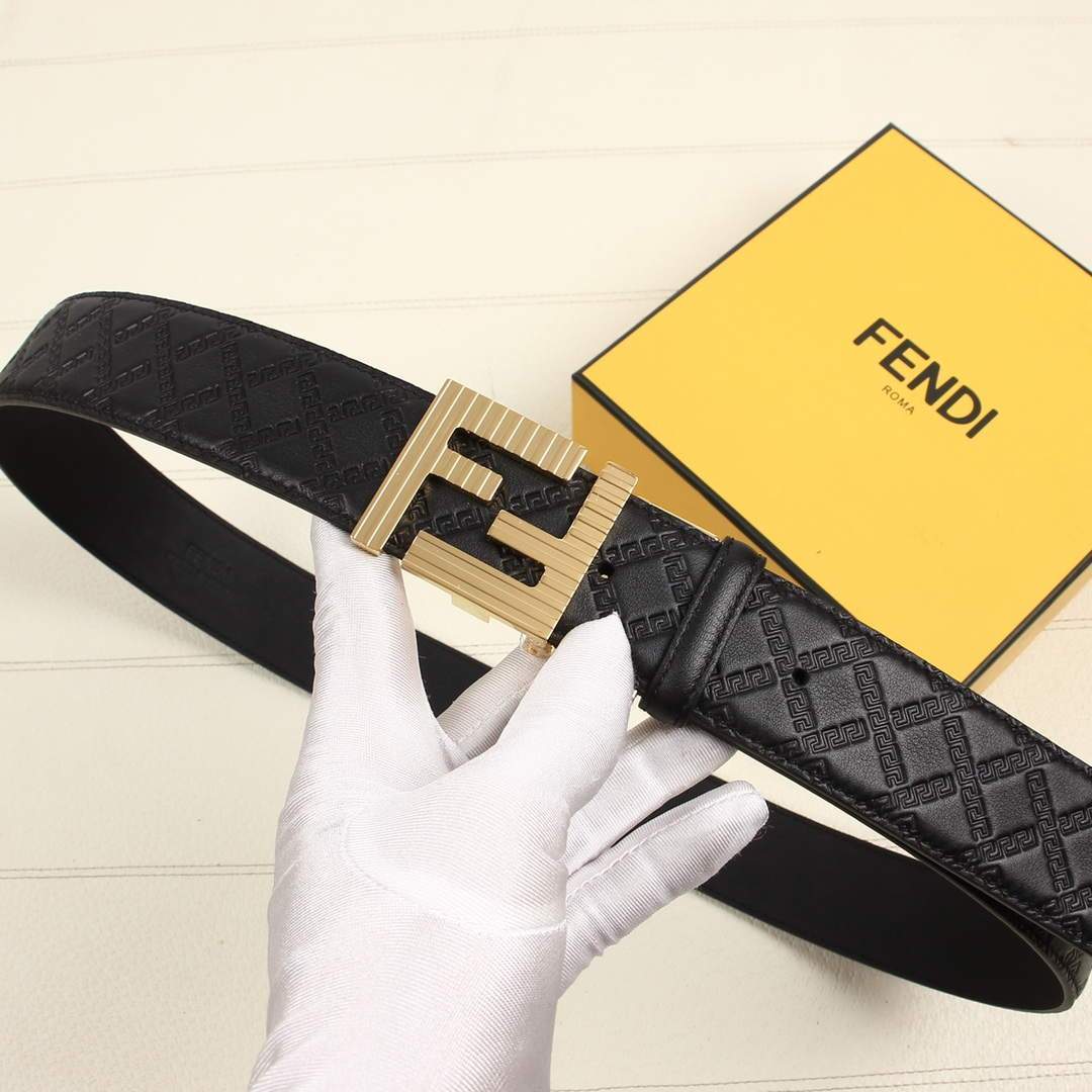 Fendi Belts Designer FF Buckle Leisure Belt Wide 3.8CM AA0477 - luxibagsmall