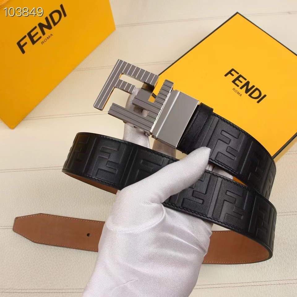 Fendi Belts Designer FF Buckle Leisure Belt Wide 3.8CM AA0478 - luxibagsmall