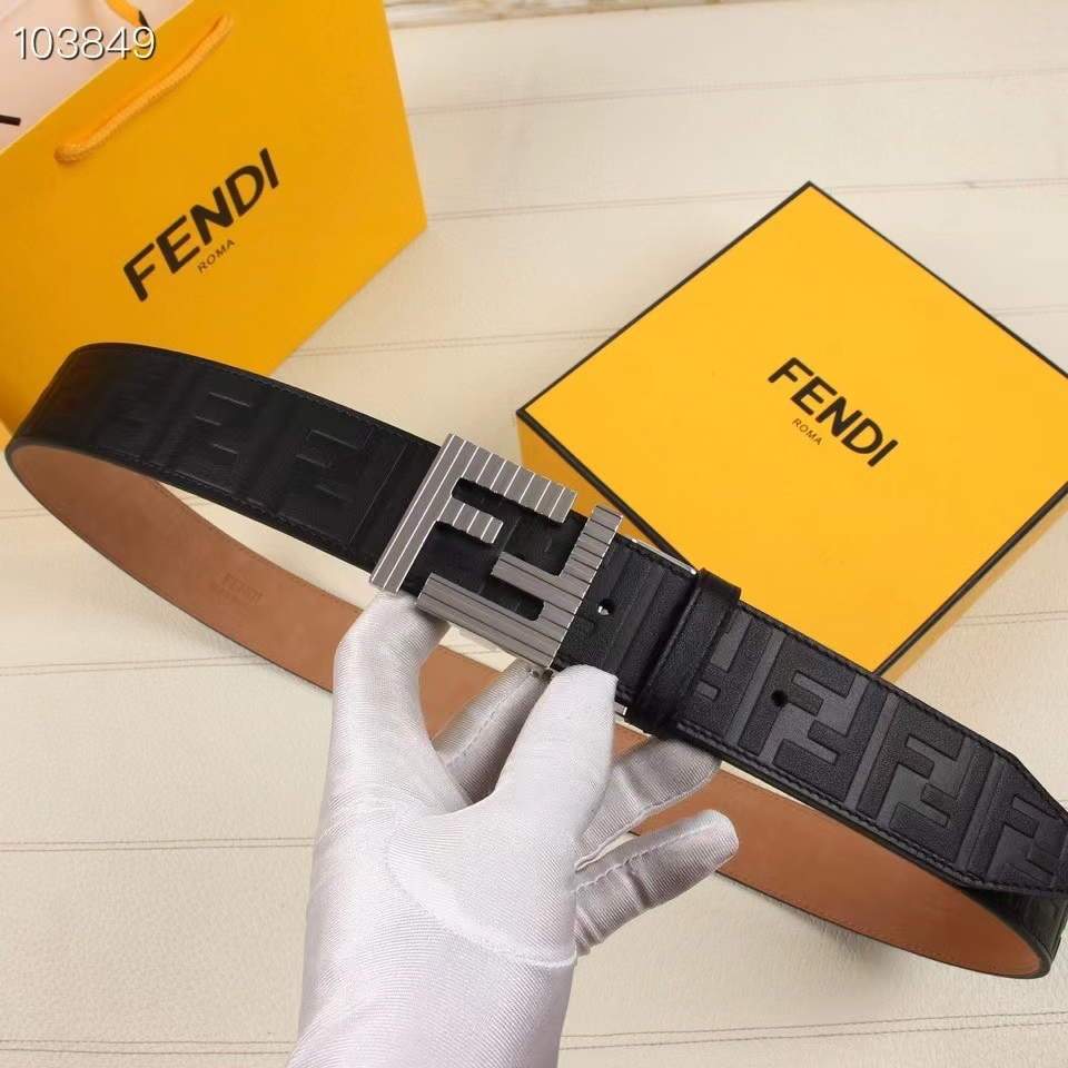 Fendi Belts Designer FF Buckle Leisure Belt Wide 3.8CM AA0478 - luxibagsmall