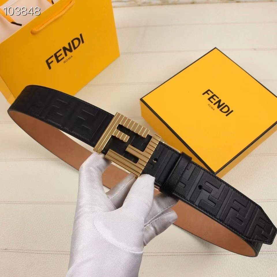 Fendi Belts Designer FF Buckle Leisure Belt Wide 3.8CM AA0478 - luxibagsmall