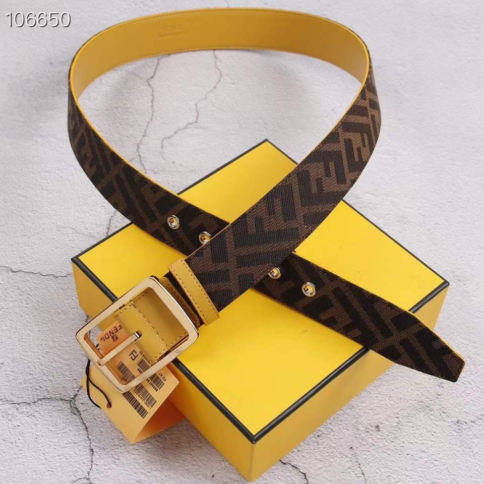 Fendi Belts Designer Leisure Belt Wide 3.8CM AA0480 - luxibagsmall