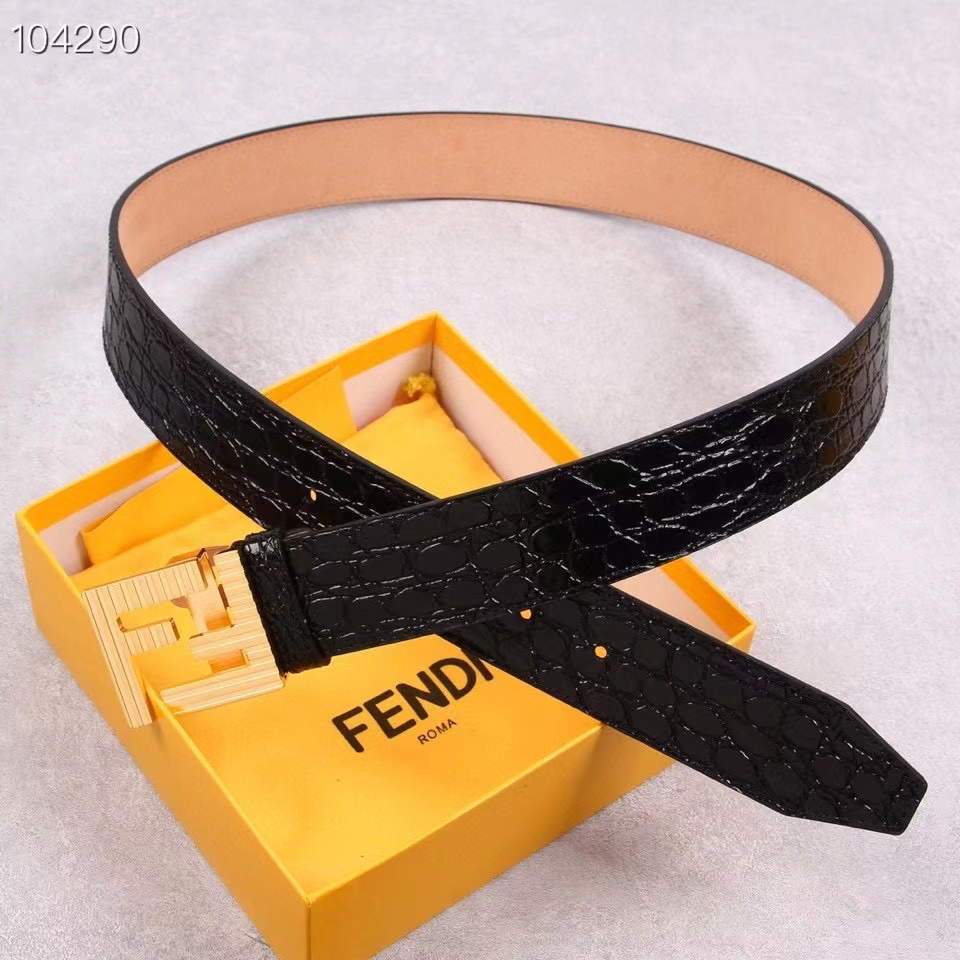 Fendi Belts Designer FF Buckle Leisure Belt Wide 3.8CM AA0481 - luxibagsmall