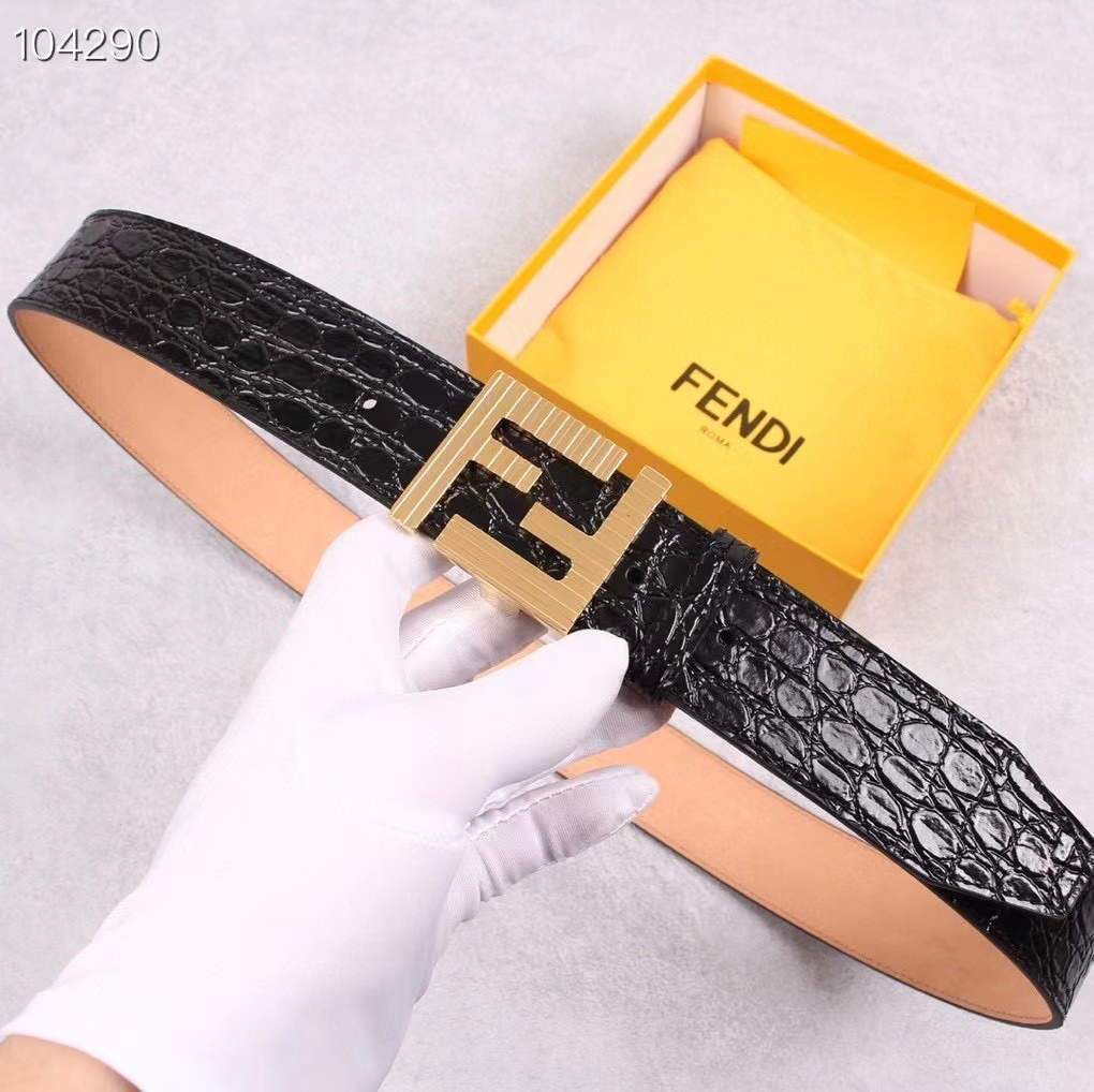 Fendi Belts Designer FF Buckle Leisure Belt Wide 3.8CM AA0481 - luxibagsmall