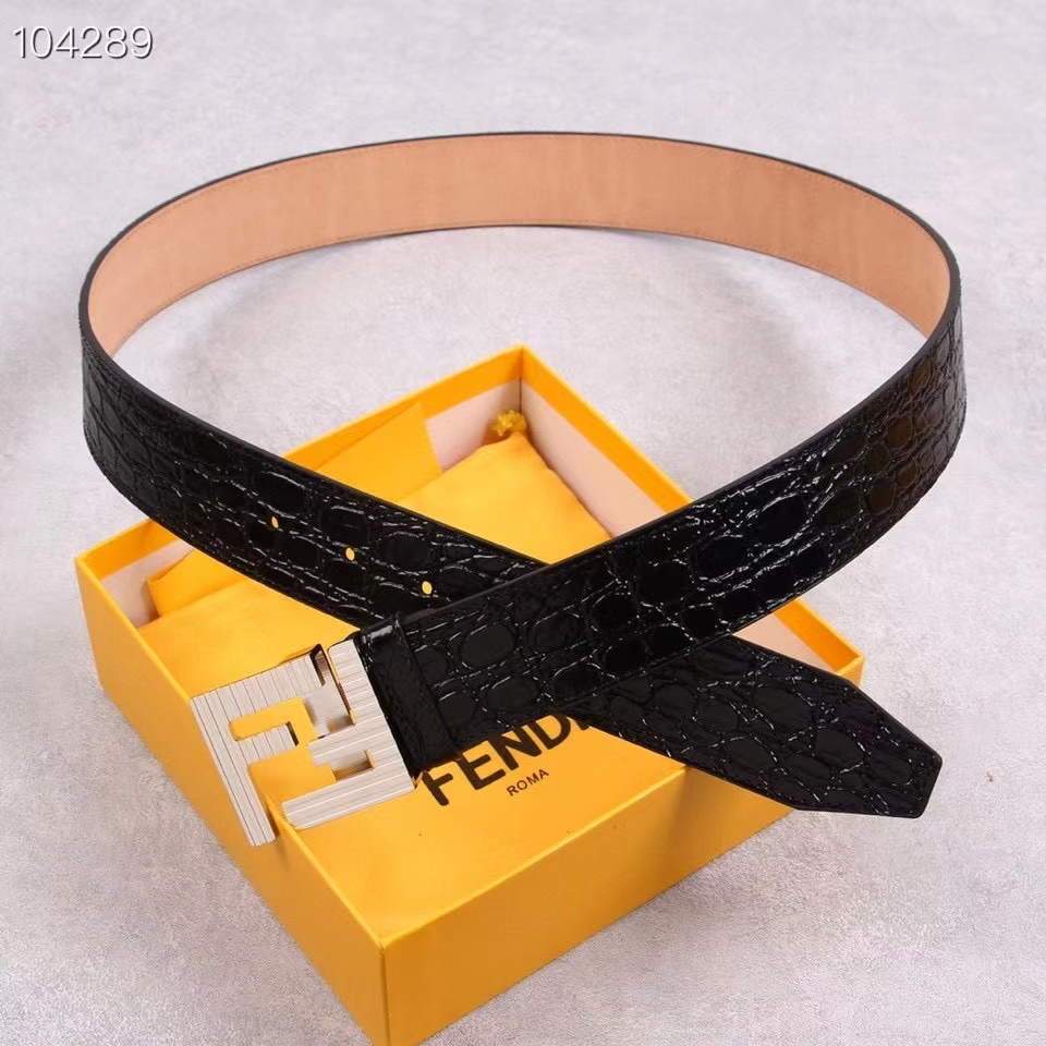 Fendi Belts Designer FF Buckle Leisure Belt Wide 3.8CM AA0481 - luxibagsmall