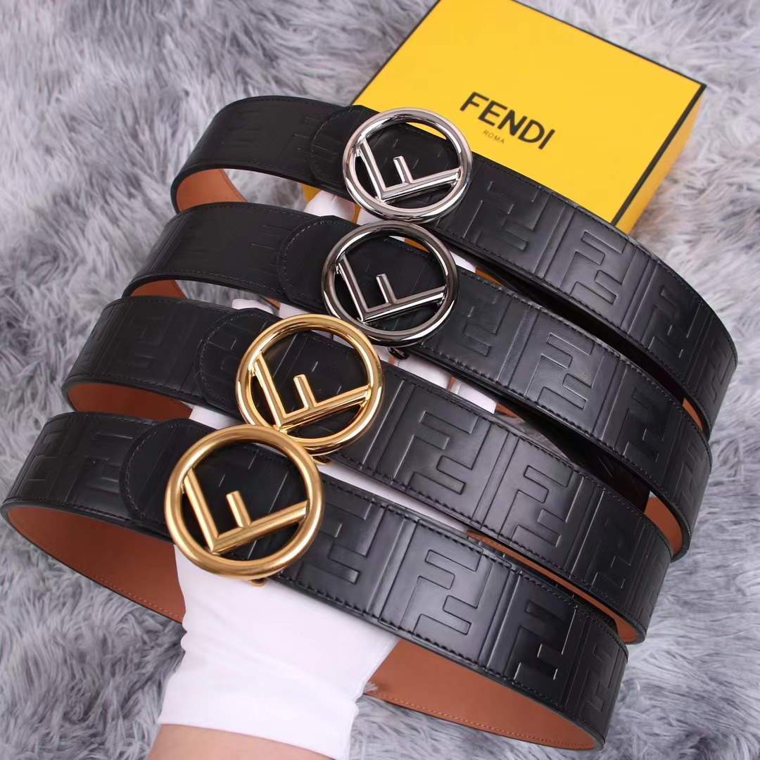 Fendi Belts Designer FF Buckle Leisure Belt Wide 3.8CM AA0482 - luxibagsmall