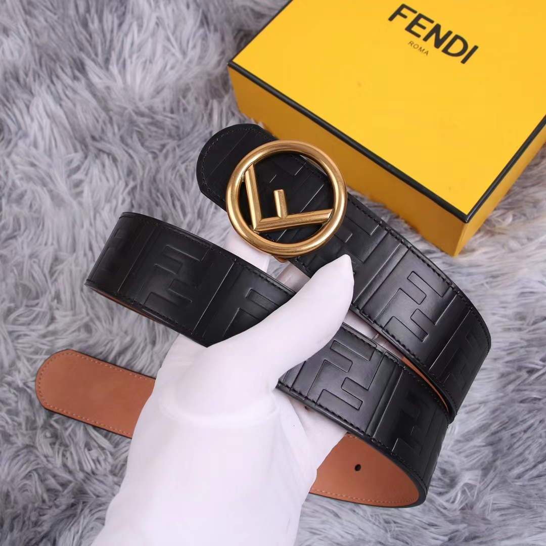 Fendi Belts Designer FF Buckle Leisure Belt Wide 3.8CM AA0482 - luxibagsmall