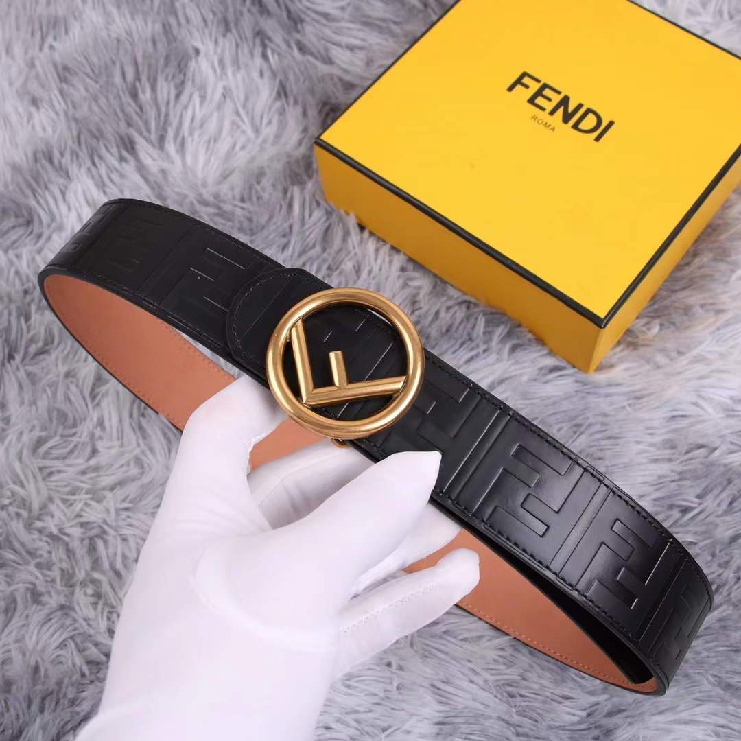 Fendi Belts Designer FF Buckle Leisure Belt Wide 3.8CM AA0482 - luxibagsmall